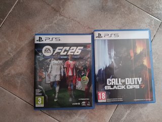 Call of Duty: Black Ops 7 (PS5) y fifa 25 sin usar