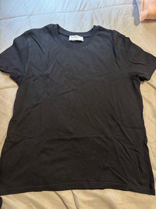 Camiseta básica Bershka negra
