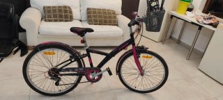 Bicicleta B'Twin niña 24 con cesta