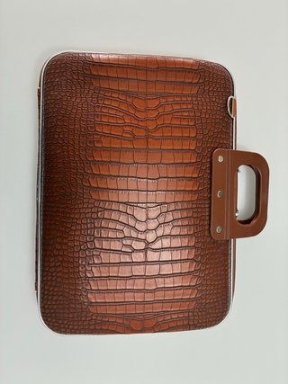 Maletín ordenador coco terracota