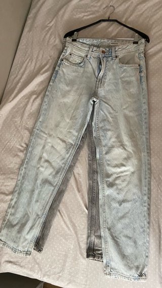 Lote 2 Vaqueros Bershka Azul Claro Talla 36