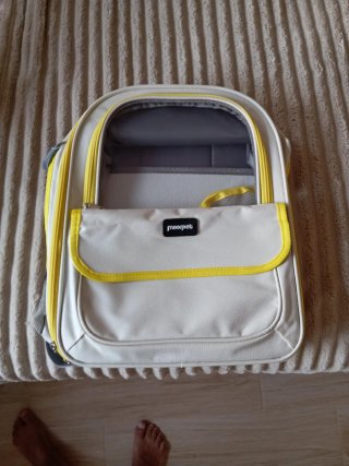 Mochila de Transporte Meerpet Beige y Amarilla