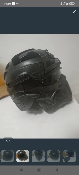 Casco táctico completo para Airsoft