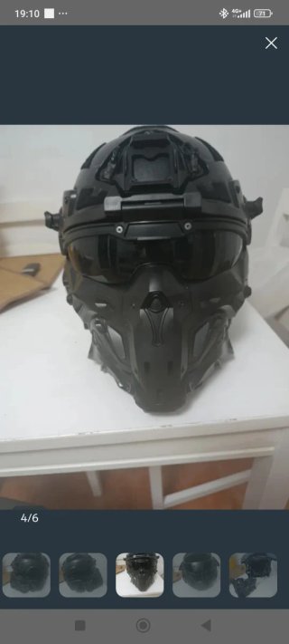 Casco táctico completo para Airsoft