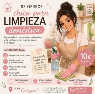 Limpieza de casas 10€/h
