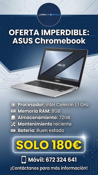 ASUS Chromebook Garantía 3 Meses