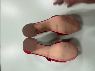 Zapatos de tacón rojos talla 38