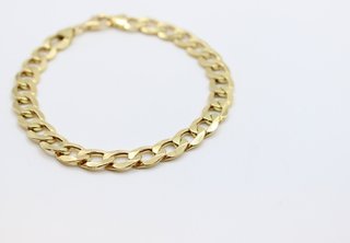 Pulsera Oro 18K Barbada. Peso: 9,88gr