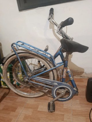 Bicicleta BH Plegable Antigua Azul