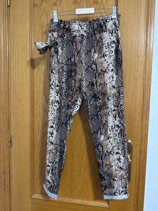 Pantalón Estampado Animal Talla S
