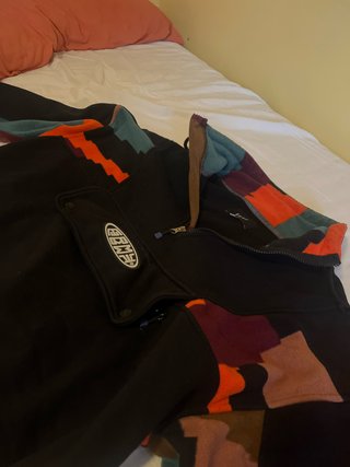 Sudadera Grimey Negra Multicolor