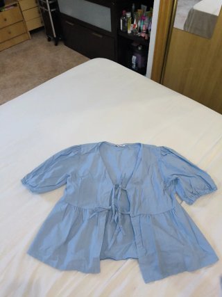 Blusa azul talla única