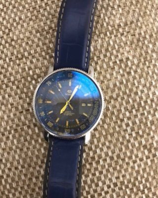 Reloj marea azul y Plateado