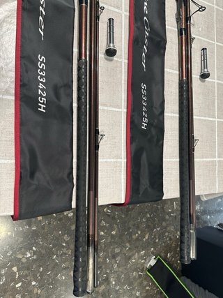 Pareja de Cañas Daiwa Caster Prime 33 Híbridas