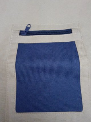 Borsa sacco in tessuto Morellato beige/blu