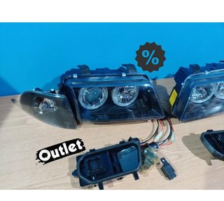EV FAROS AUDI A4 B5 94-98 OJOS ANGEL CLASSIC NEGROS R011257C