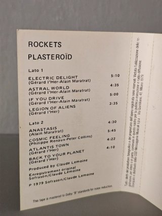 Rockets – Plasteroïd K7 Musicassetta Rockland 1979