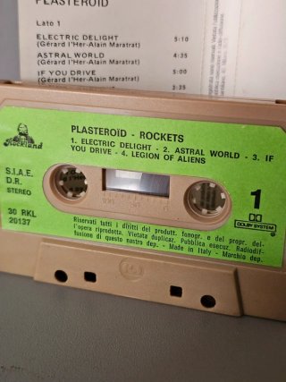 Rockets – Plasteroïd K7 Musicassetta Rockland 1979