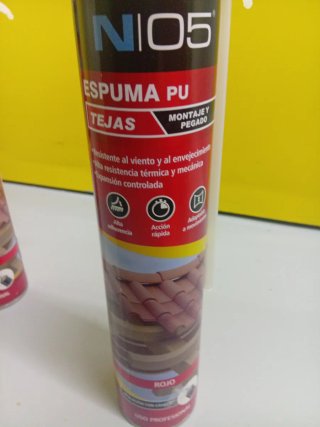 Espuma PU Tejas Nio5 Roja Profesional