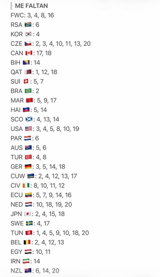 Cromos Mundial 2026