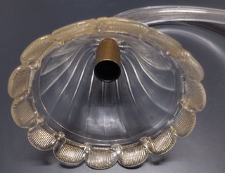 Braccio ricambio lampadario Mura oro trasparente