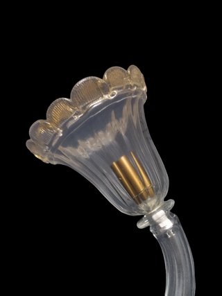 Braccio ricambio lampadario Mura oro trasparente