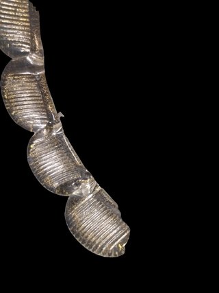 Braccio ricambio lampadario Mura oro trasparente