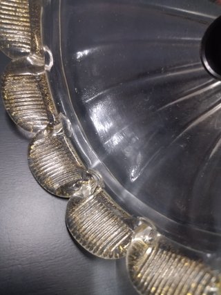 Braccio ricambio lampadario Mura oro trasparente
