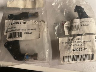 2Adaptador Disco Formula Oro Delantero 200mm/ 180m