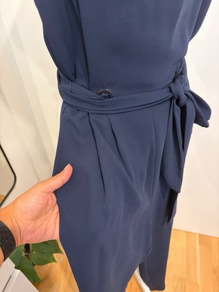Mono largo azul marino Mango