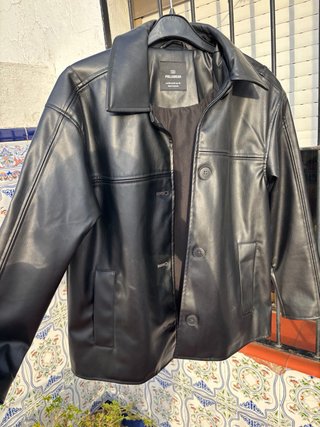 Chaqueta Polipiel Negra