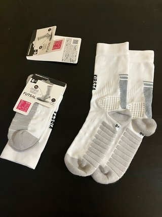 Calcetines de Fútbol Kipsta Blancos Talla 43