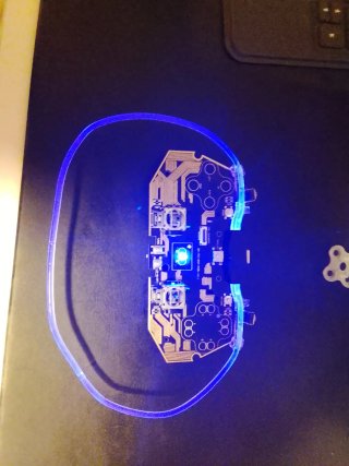 Placa base para mando PS4 con luces RGB