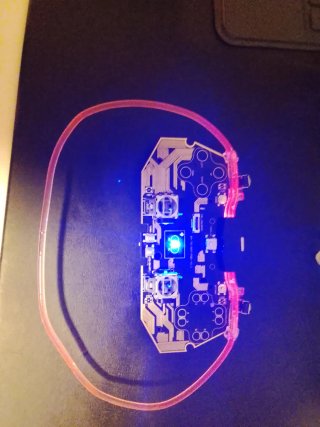 Placa base para mando PS4 con luces RGB