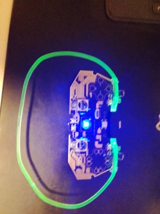 Placa base para mando PS4 con luces RGB