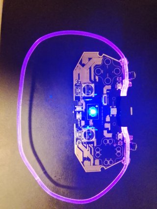 Placa base para mando PS4 con luces RGB
