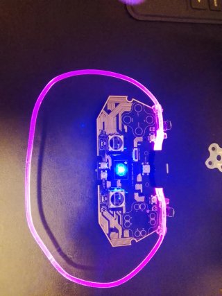 Placa base para mando PS4 con luces RGB