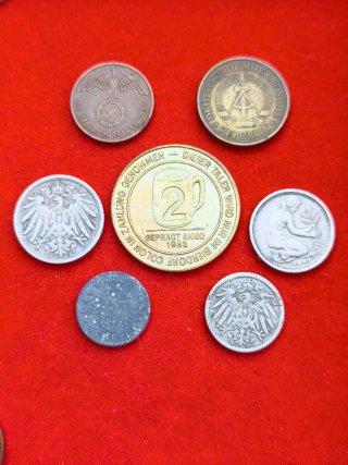 Lote monedas Alemania III Reich y Token Cerveza