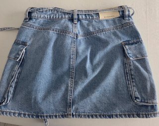 Falda vaquera Stradivarius azul