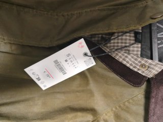 Parka Encerada Zara Verde Talla S