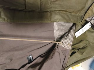 Parka Encerada Zara Verde Talla S
