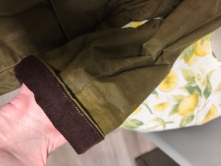 Parka Encerada Zara Verde Talla S