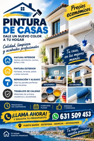 Pintor de casas y pisos - Económico