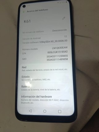 Telefono mobile LG k61
