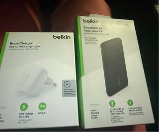 Set Cargador Pared y Power Bank Belkin