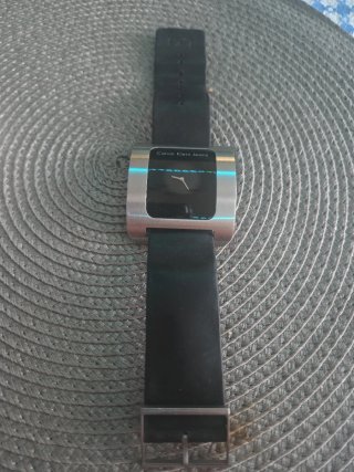 Reloj Calvin Klein Negro y Plateado