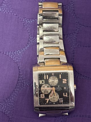 Reloj Festina Cuadrado Plateado