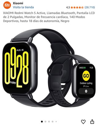 Xiaomi Redmi Watch 5 Active Negro