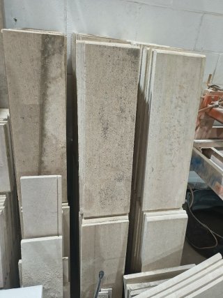 Lote de Baldosas de Piedra Caliza