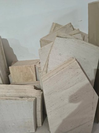 Lote de Baldosas de Piedra Caliza